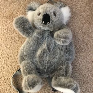 Aurora plush koala animal backpack